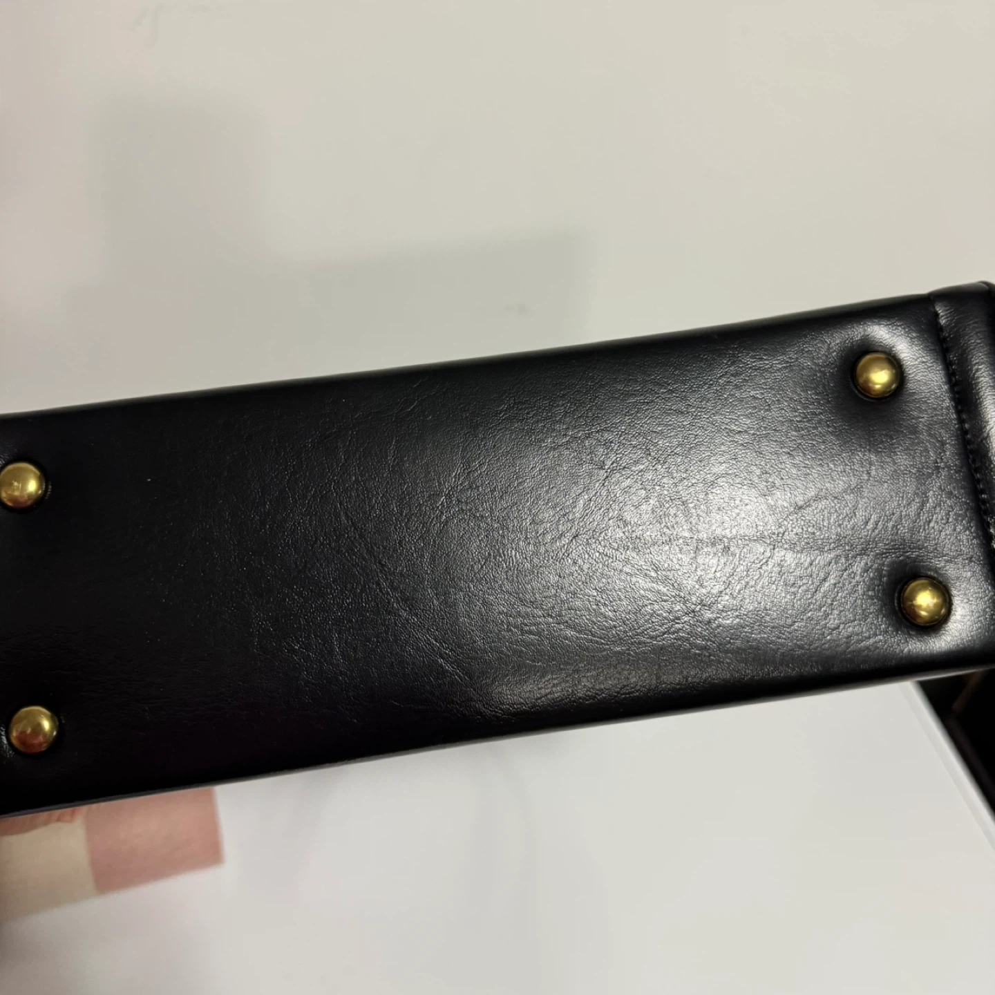 Vintage Leather Top Handle Handbag - photo 4
