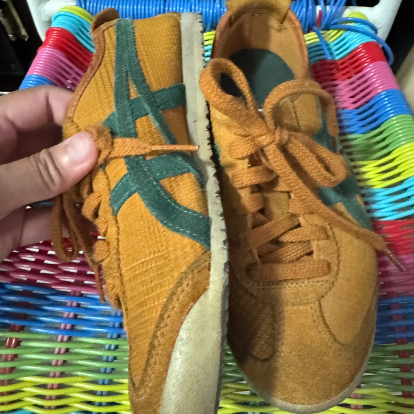 Onitsuka Tiger Mexico 66 Sneakers - Citrus/Edible Moss - photo 4