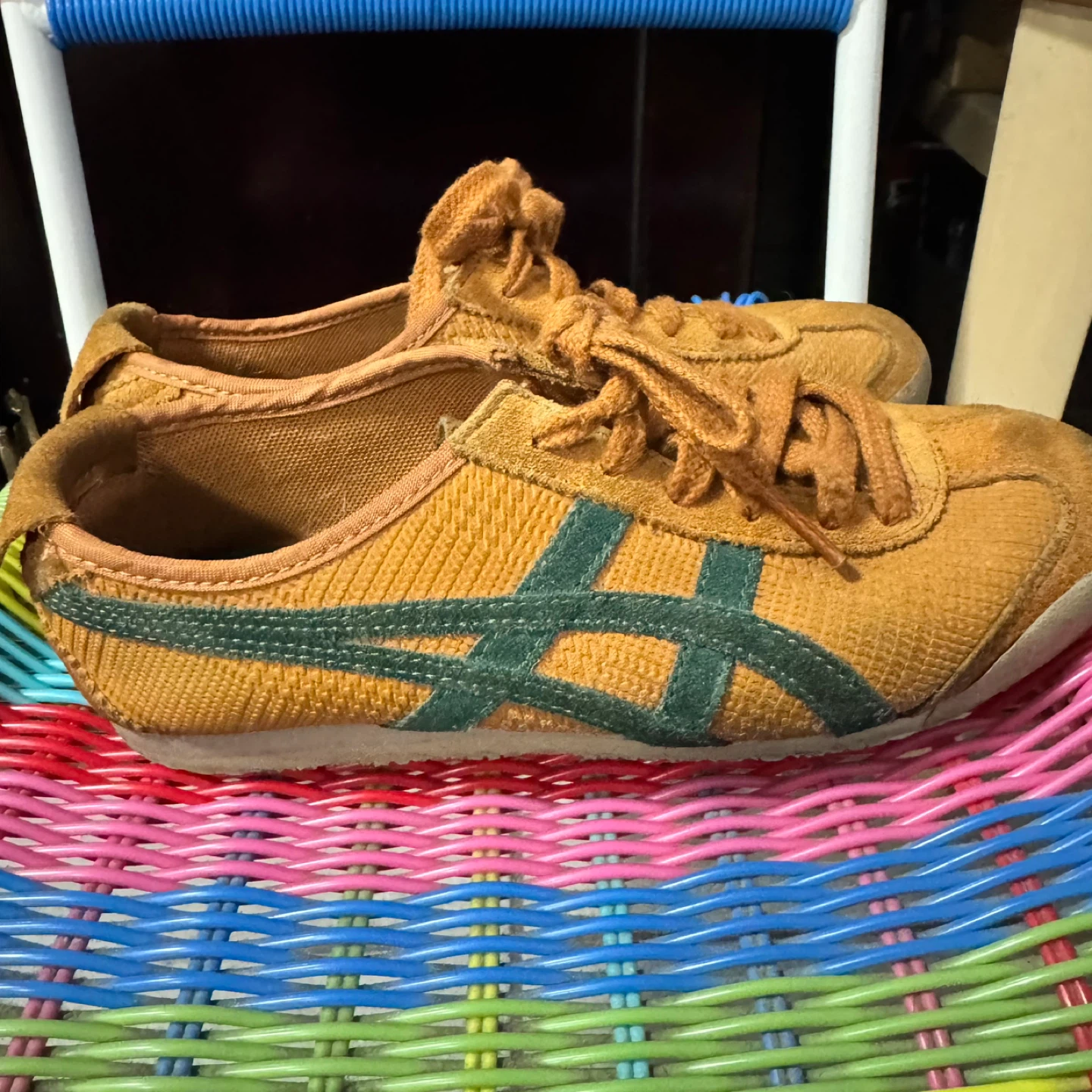 Onitsuka Tiger Mexico 66 Sneakers - Citrus/Edible Moss - photo 2