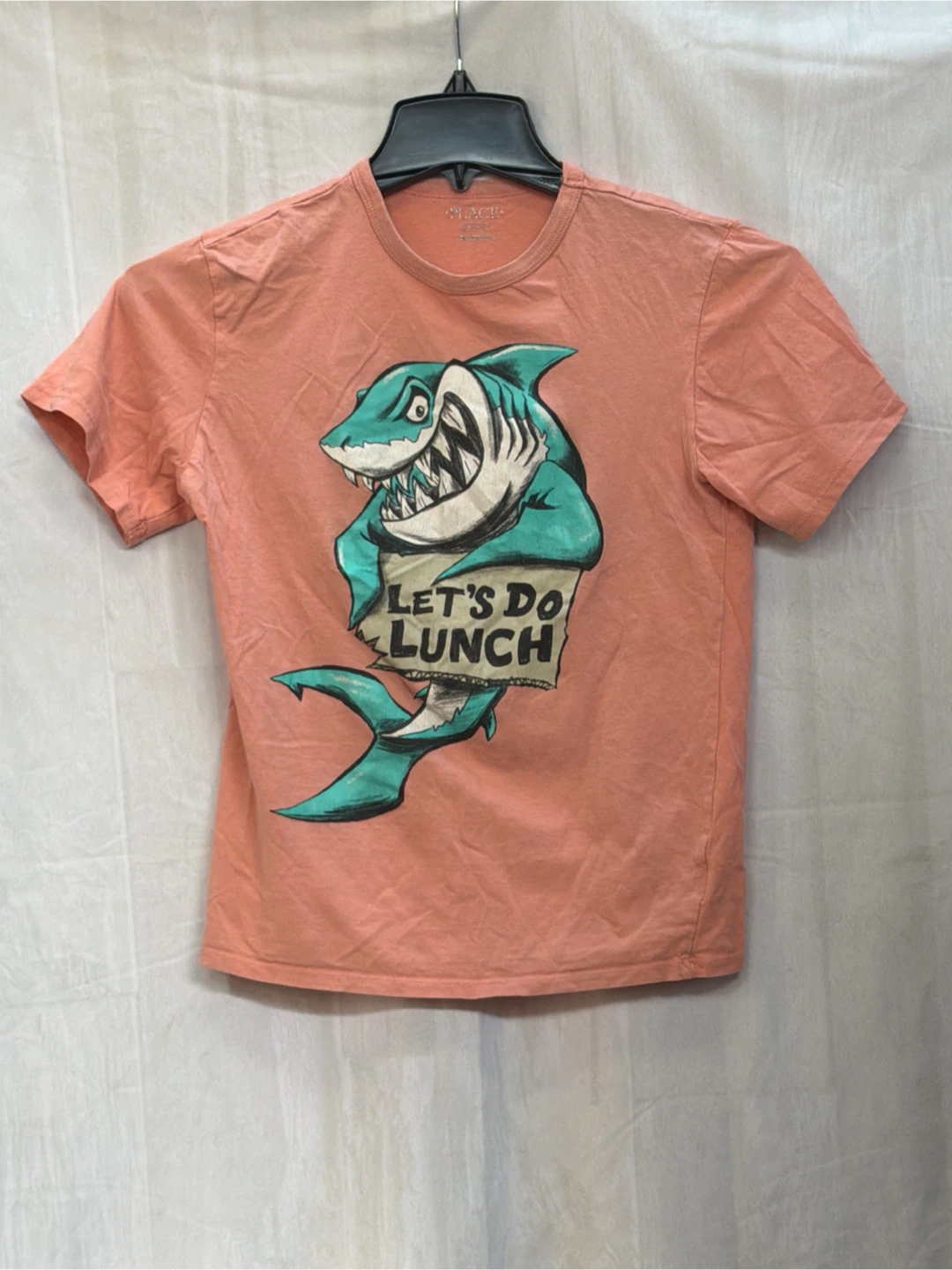 The Children's Place Orange Shark "Let's Do Lunch" T-Shirt
