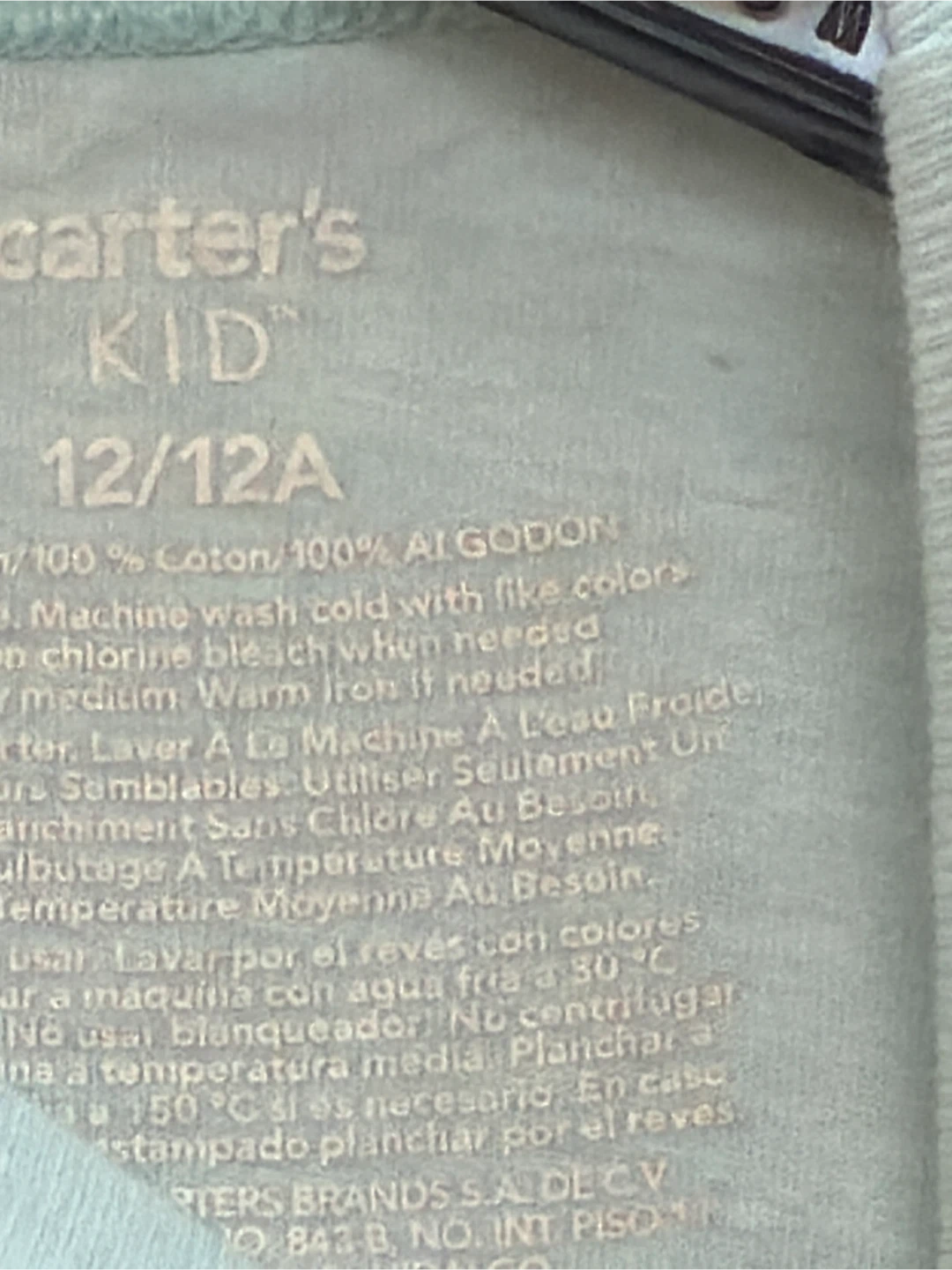 Carter's Kid Long Sleeve T-Shirt Size 12/12A - photo 2