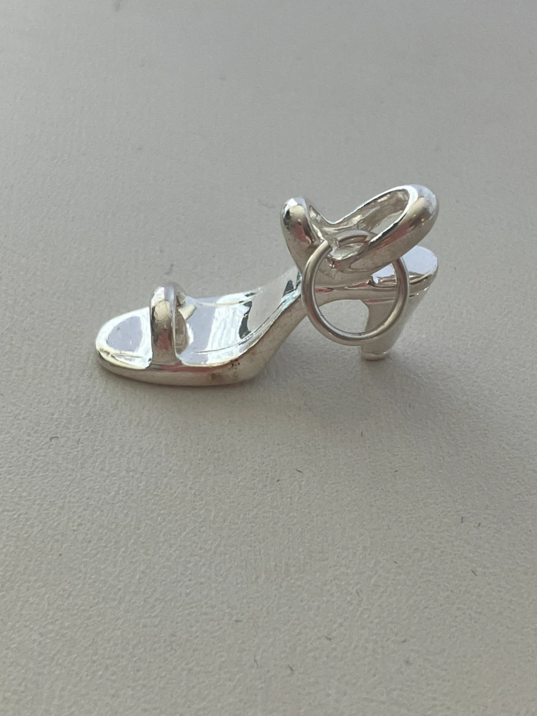Sterling Silver High Heel Shoe Charm