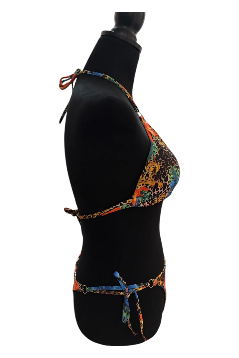 Women's Halter Bikini Set Tropical Print Swimsuit - photo 4