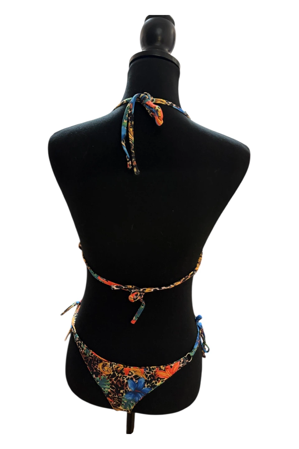 Women's Halter Bikini Set Tropical Print Swimsuit - photo 3