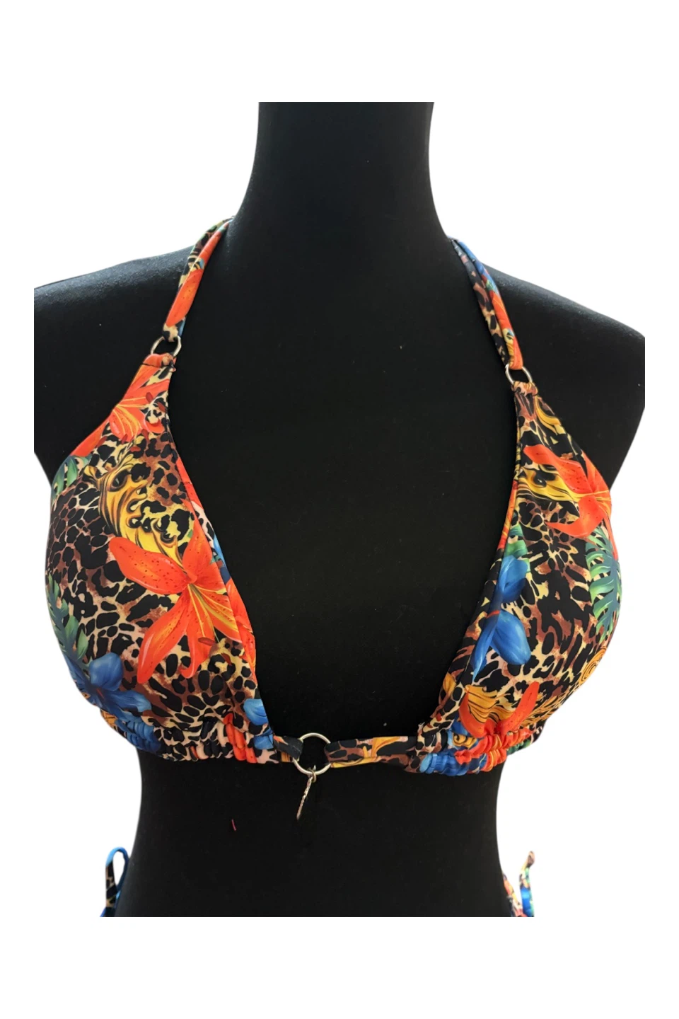 Women's Halter Bikini Set Tropical Print Swimsuit - photo 5