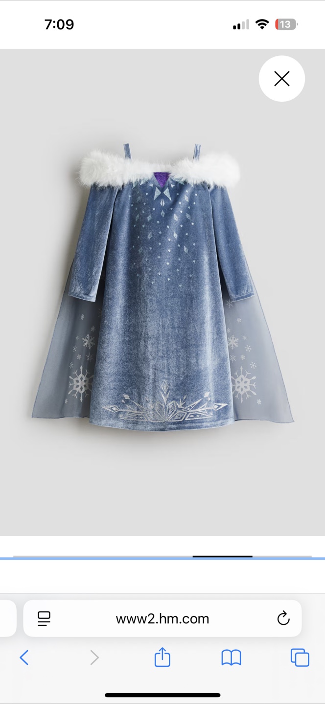 H&M Frozen Costume Dress - photo 2