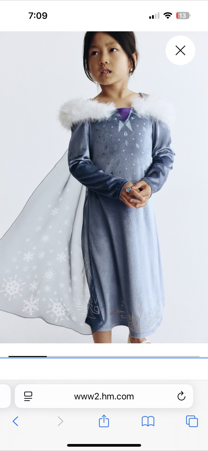 H&M Frozen Costume Dress - photo 4