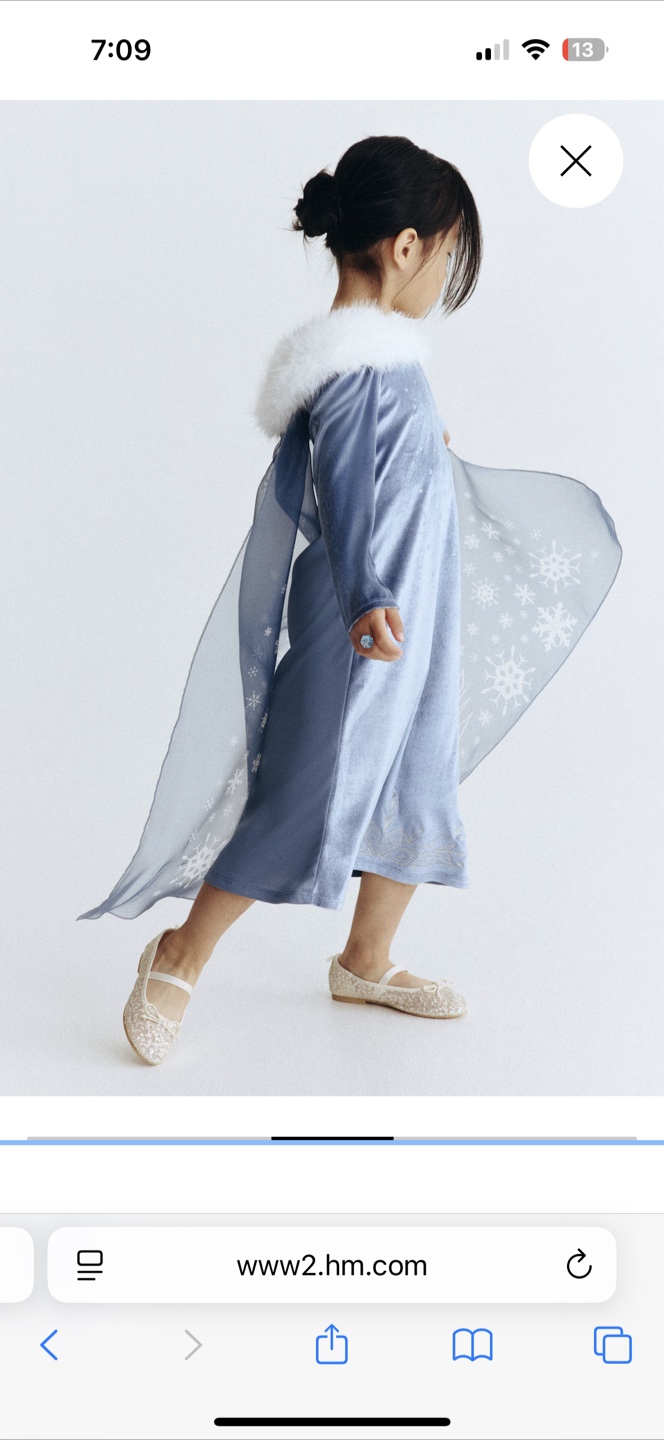 H&M Frozen Costume Dress - photo 3