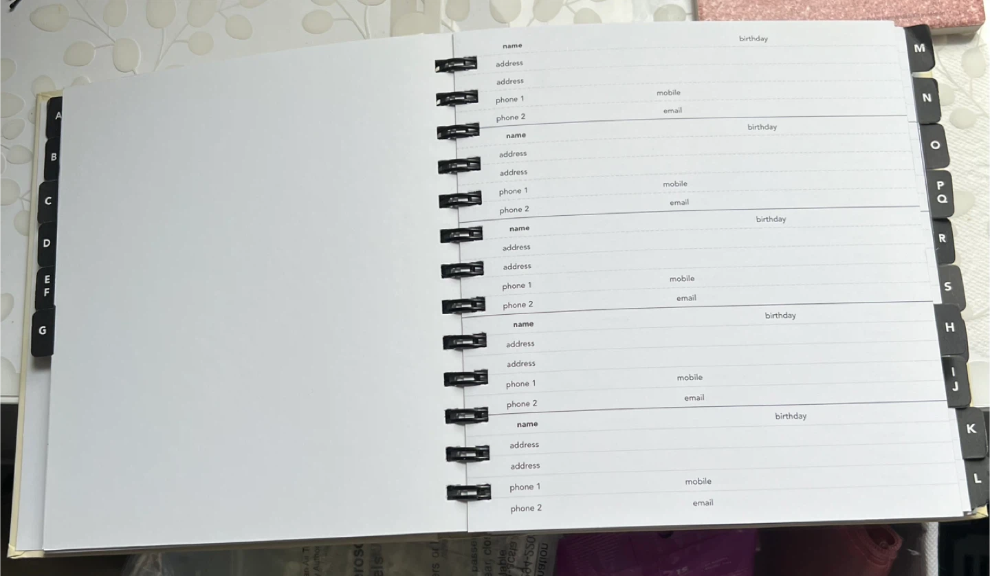 Address Book with Inspirational Quotes - photo 3
