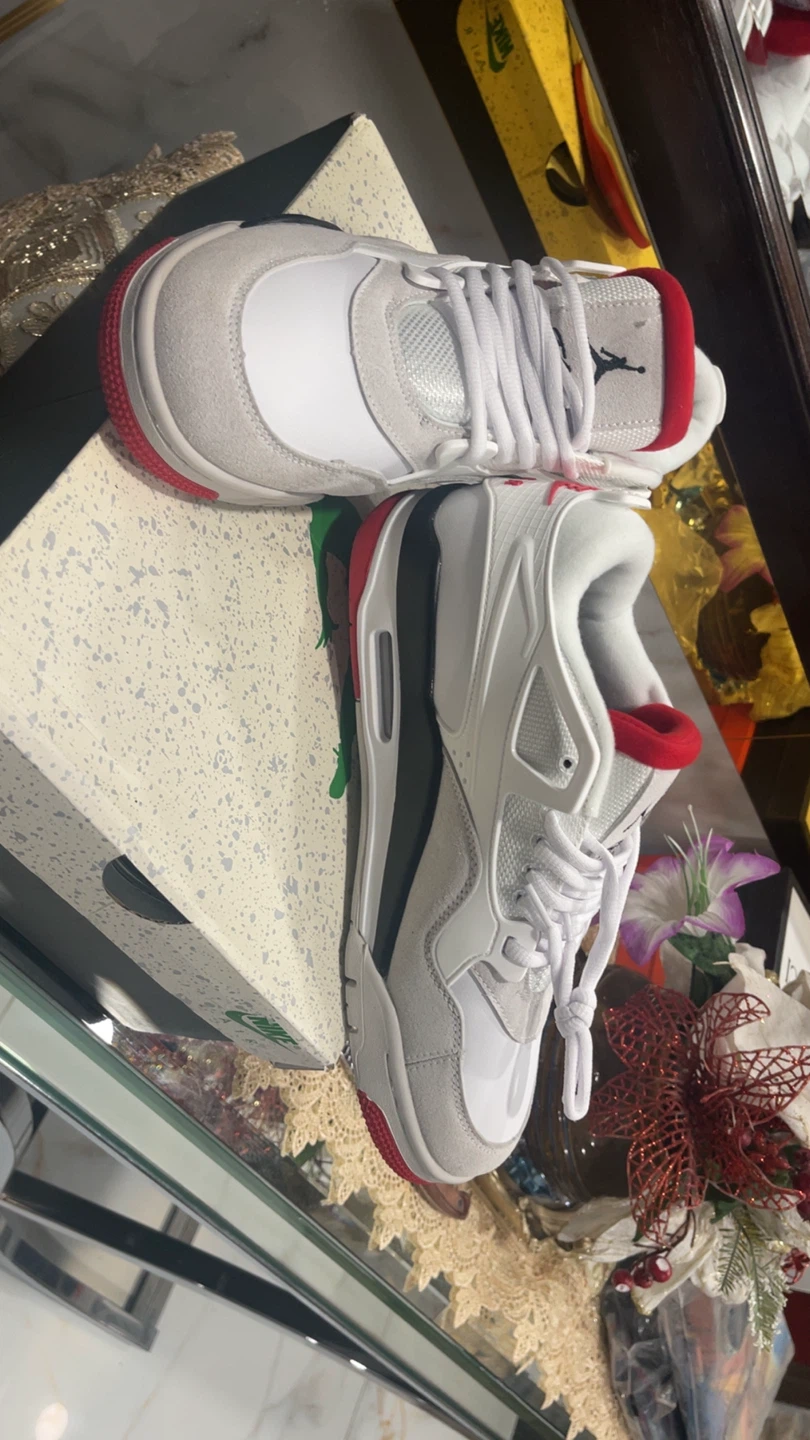 Jordan 4 "White Cement" Sneakers - photo 4