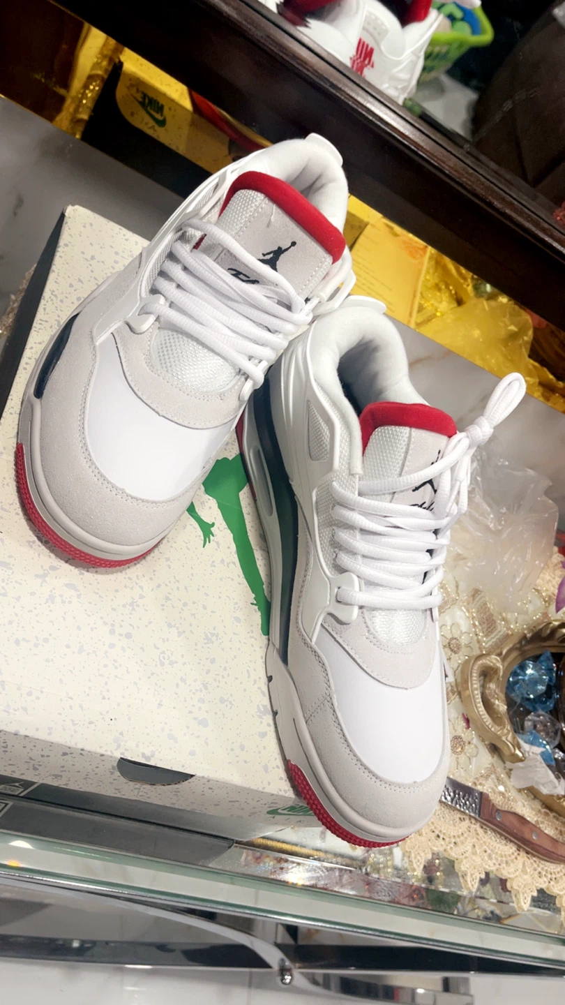Jordan 4 "White Cement" Sneakers - photo 2