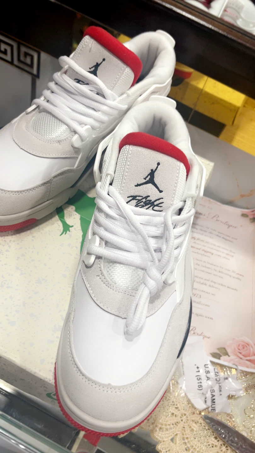 Jordan 4 "White Cement" Sneakers - photo 3