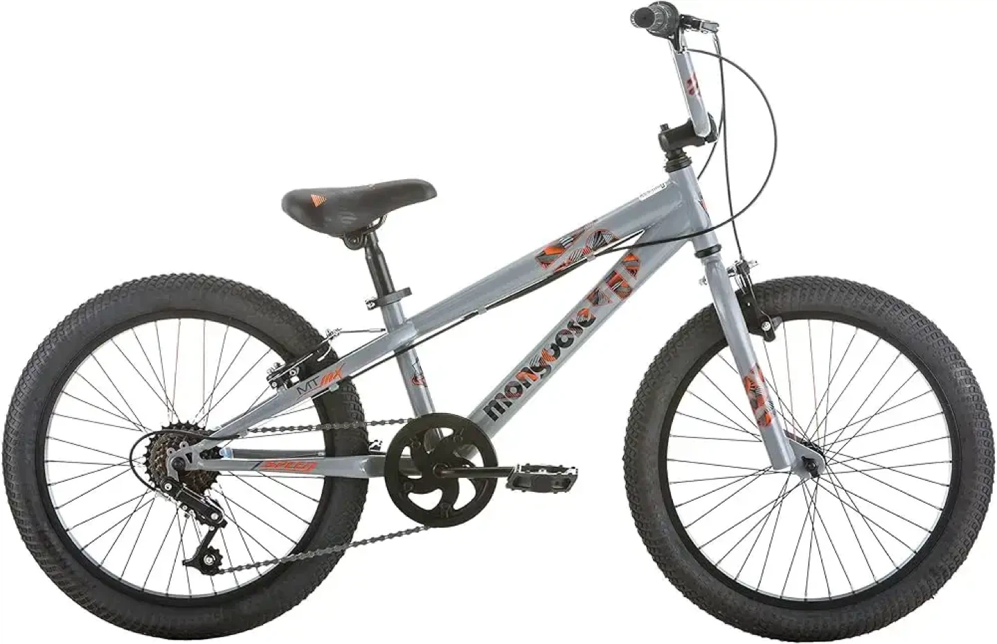 20" Mongoose MTMX Boys' Freestyle Bike, Gray