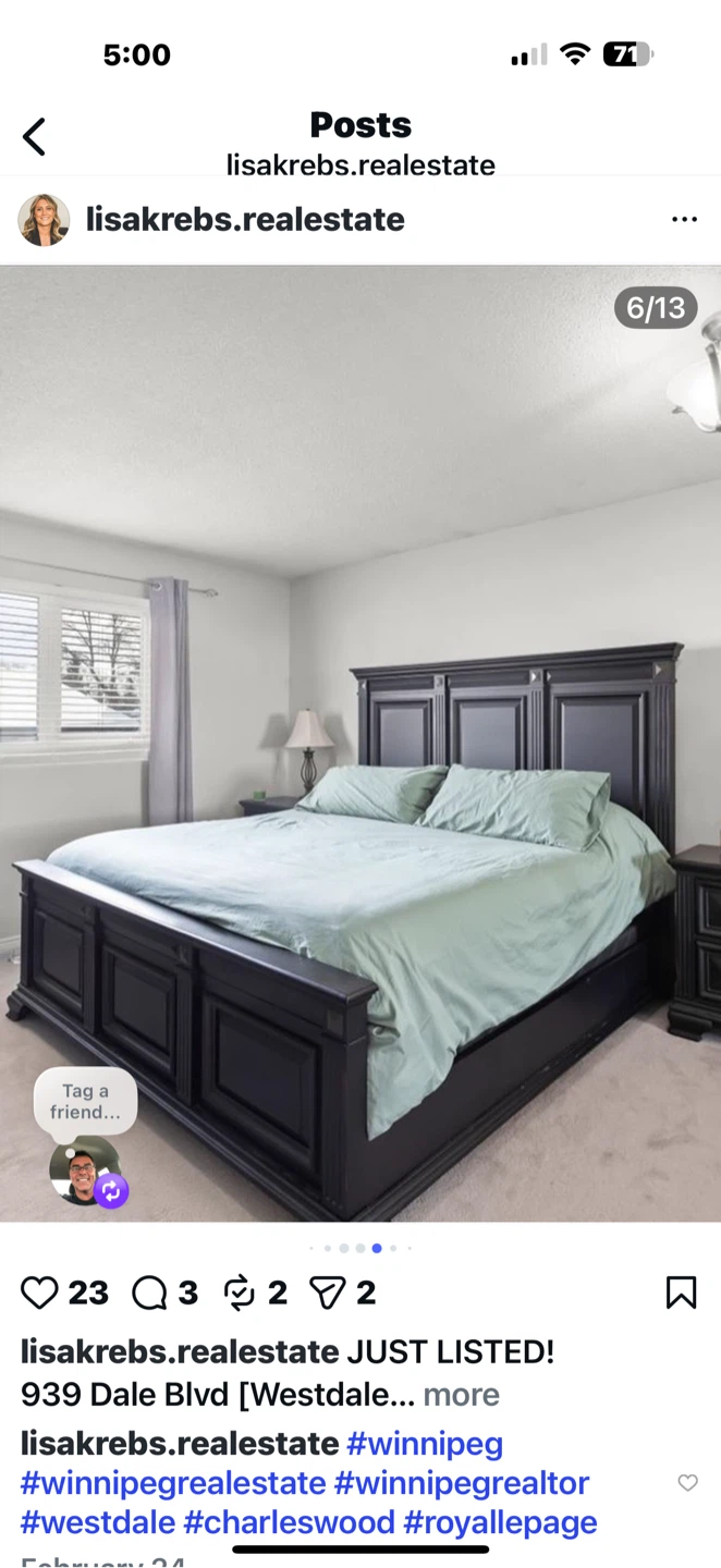 Black 5-Drawer Dresser