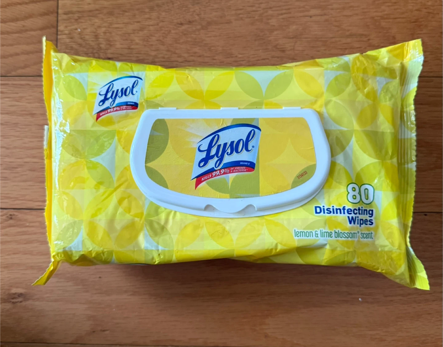 Lysol Disinfecting Wipes Lemon & Lime Blossom Scent (80 Count)