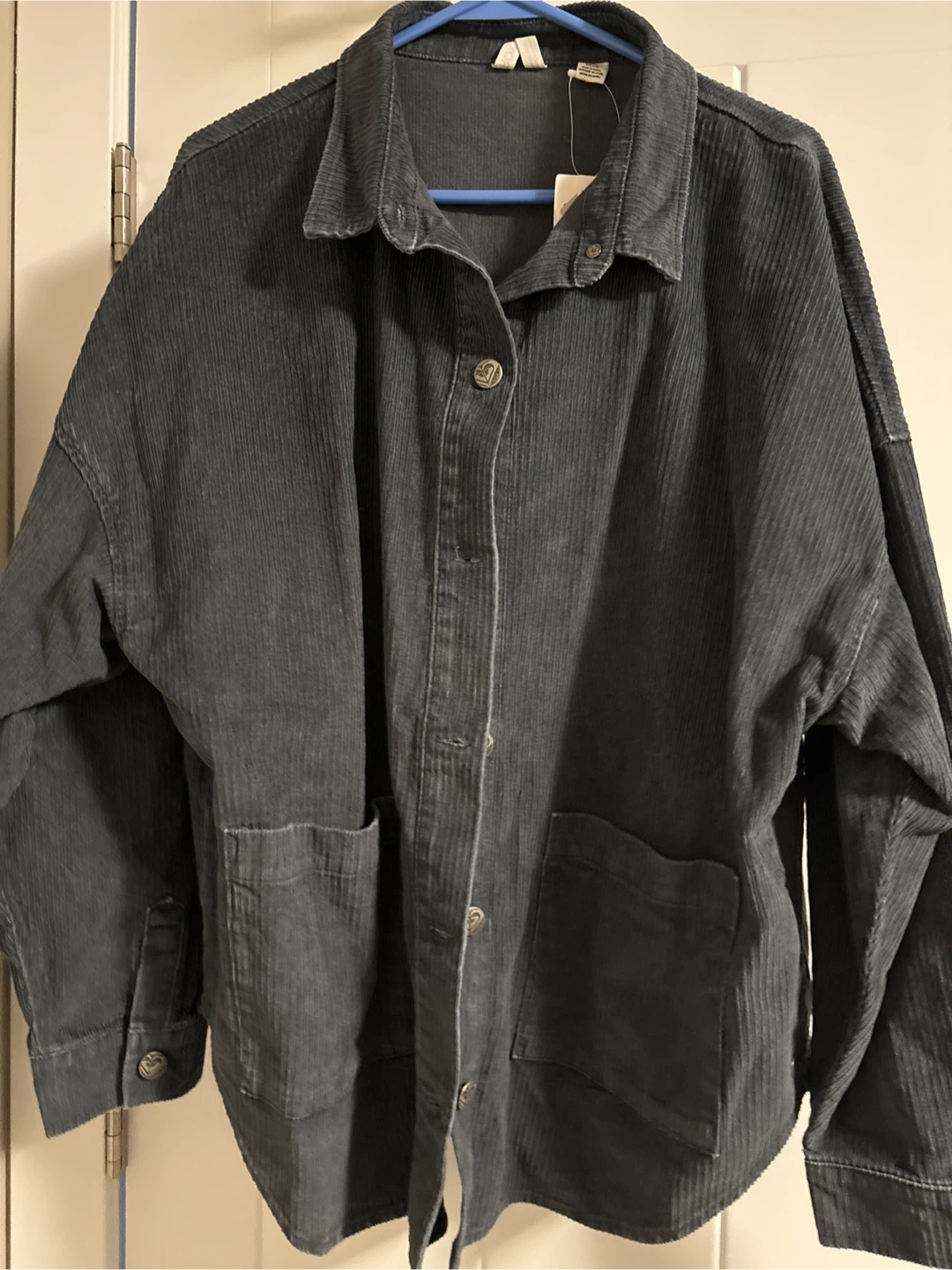 New Roxy Anthracite Corduroy Jacket - Size L