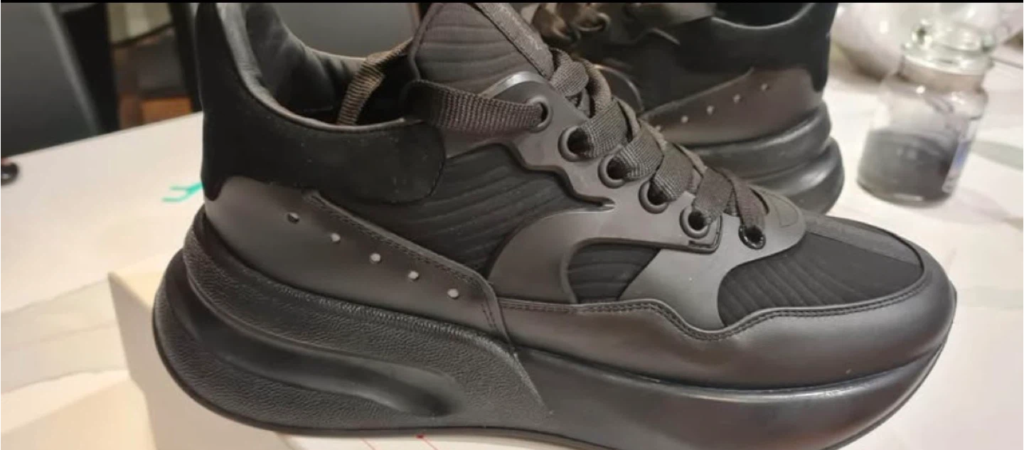 Alexander McQueen Black Oversized Sole Sneakers