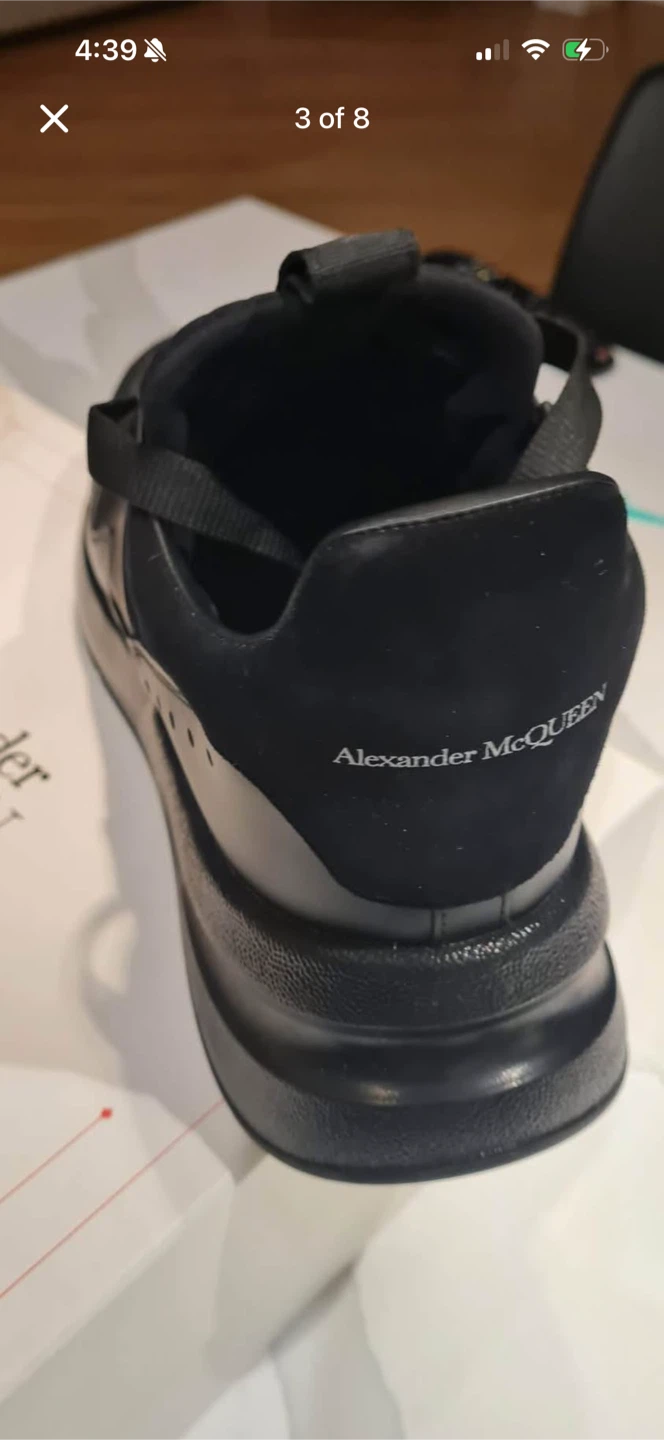 Alexander McQueen Black Oversized Sole Sneakers - photo 3
