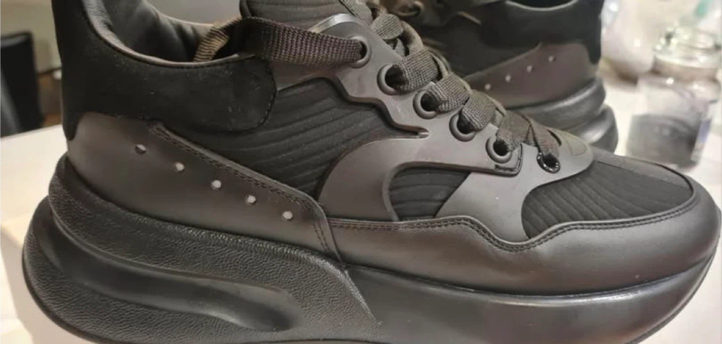 Alexander McQueen Black Oversized Sole Sneakers - photo 4