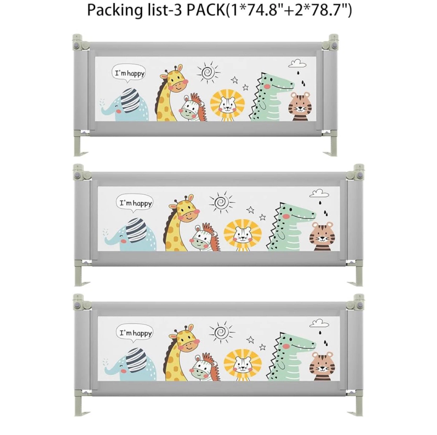3 Pack king size Baby Bed Rails - photo 2