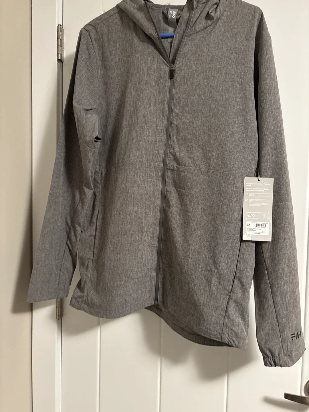 New FWD Water/Stain Resistant Training Jacket - Smoked Pearl