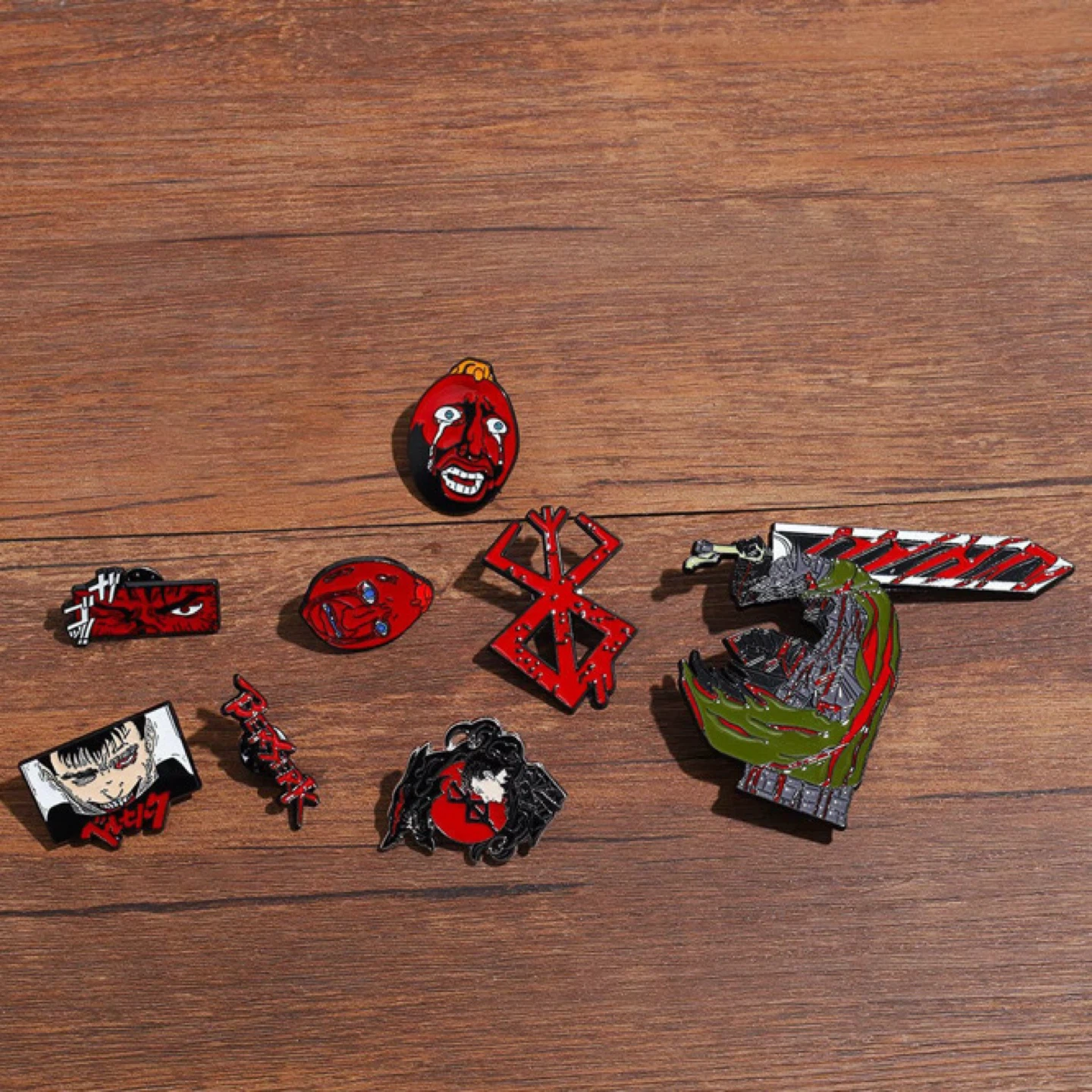 Berserk Anime Enamel Pins Set