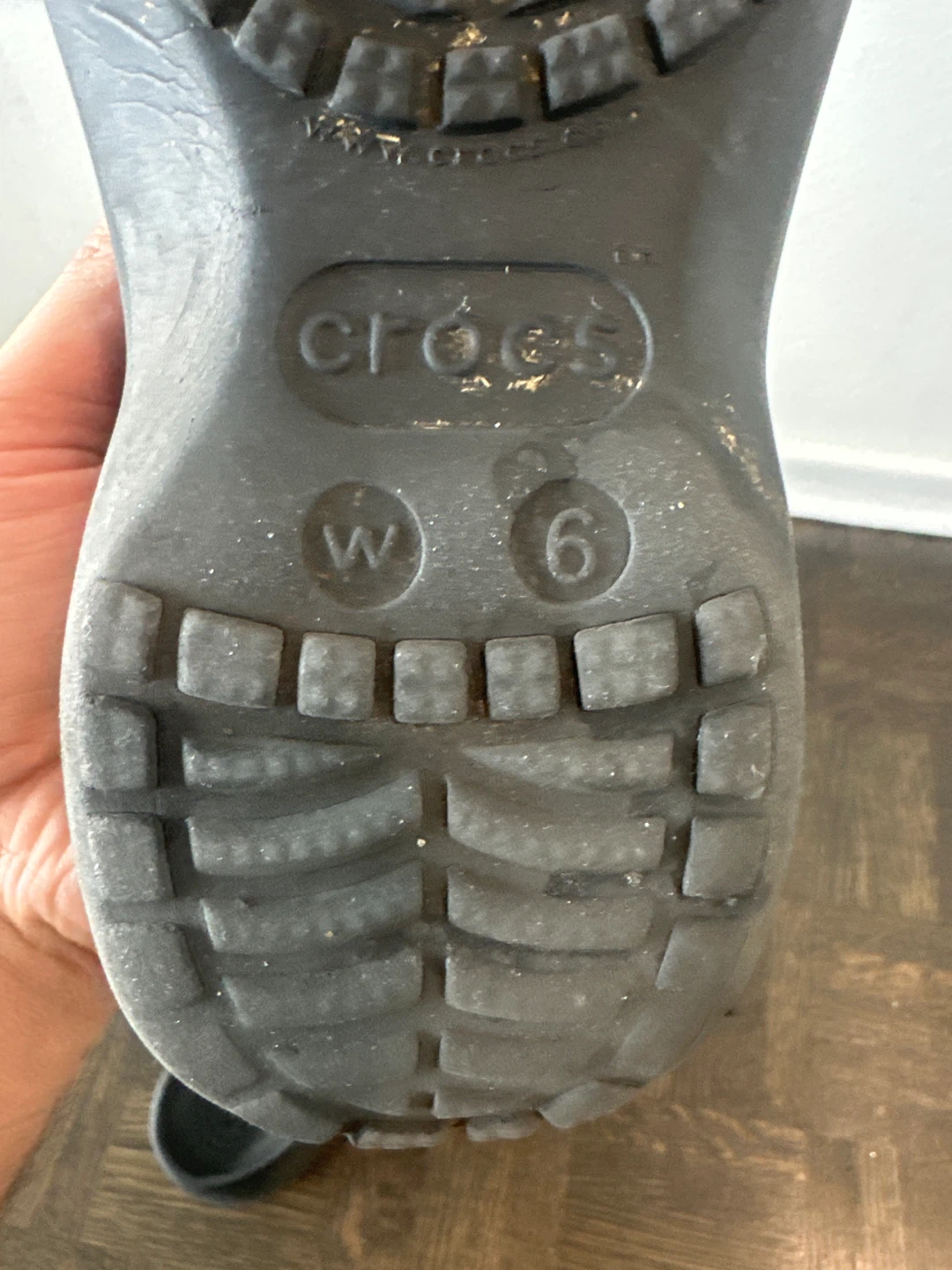 Crocs Women's Size 6 Clogs with Charms - First Come First Given - photo 2