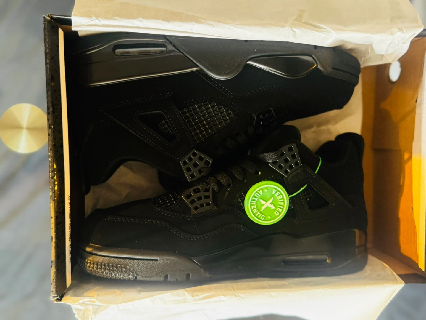 Air Jordan 4 Retro 'Black Cat' Men's US 8