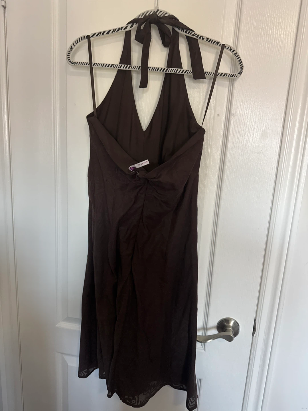 Smart Set Halter Dress - Brown - photo 2