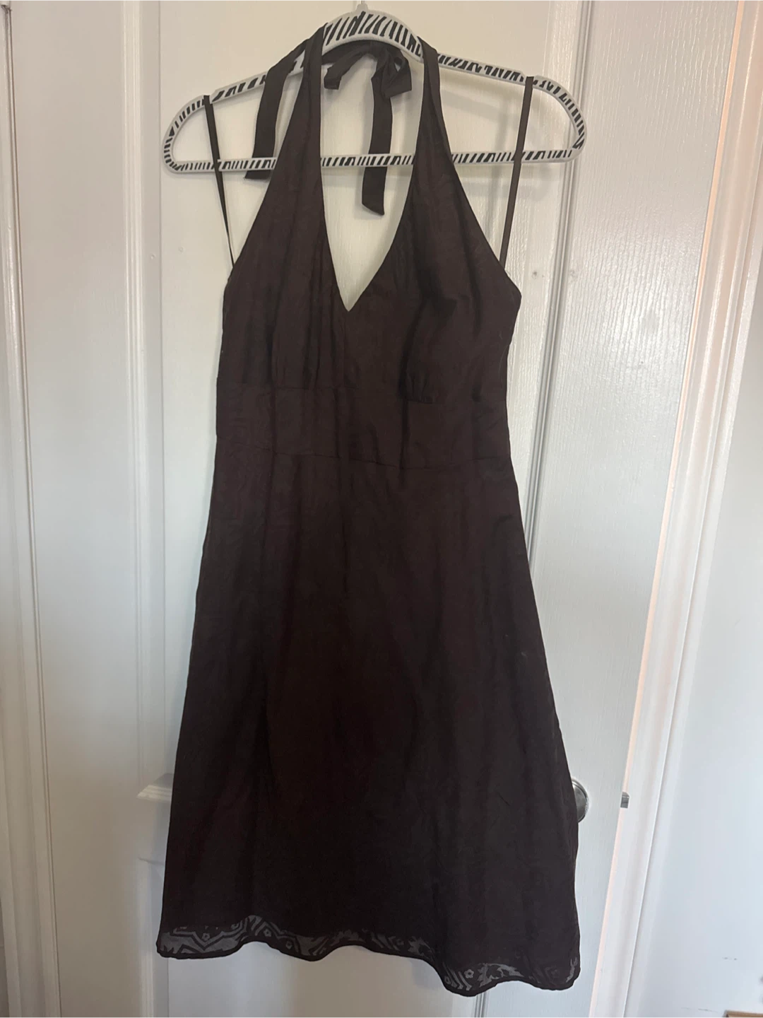 Smart Set Halter Dress - Brown
