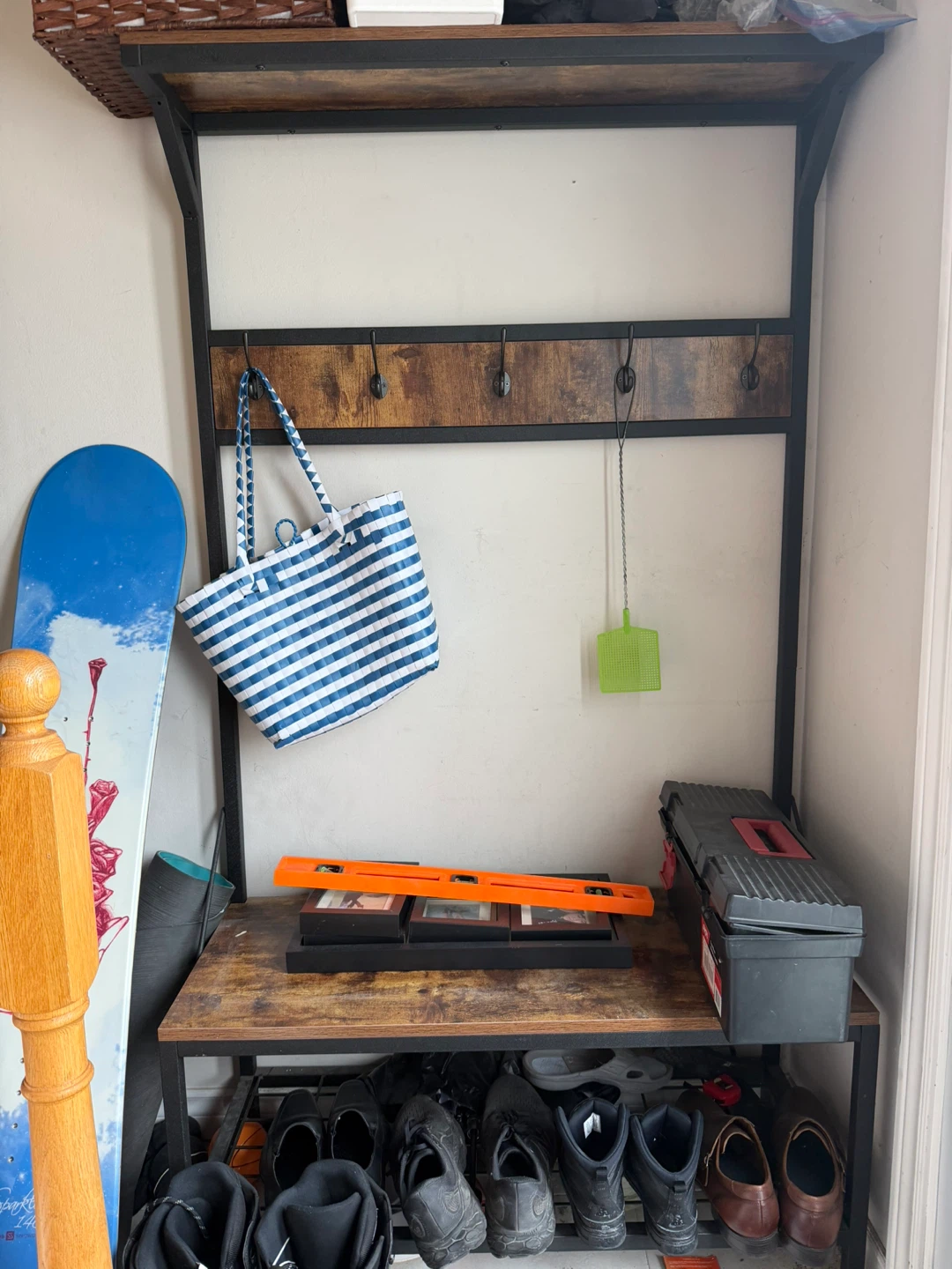 Entryway Shelf and Coat Rack