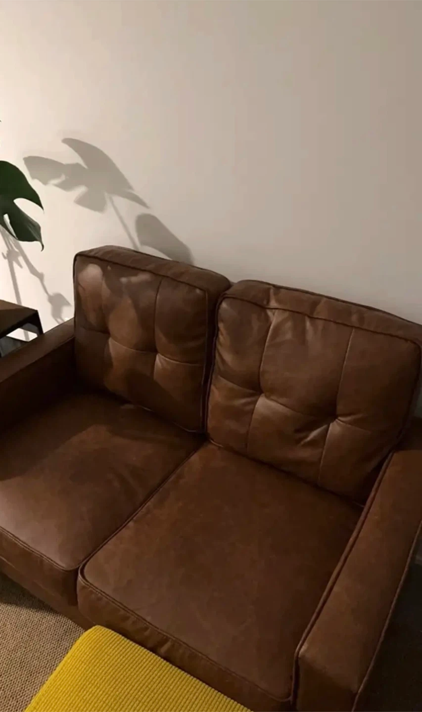 🛋️ Brown Loveseat Sofa – $45