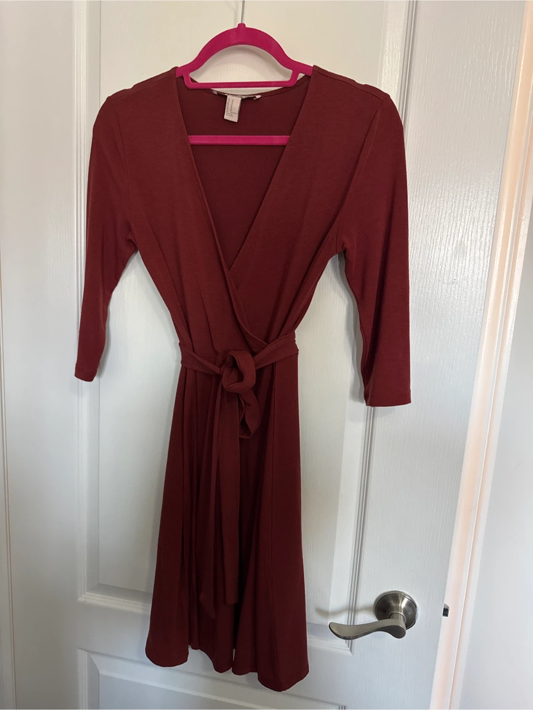 Forever 21 Contemporary Wrap Dress - Medium - Red