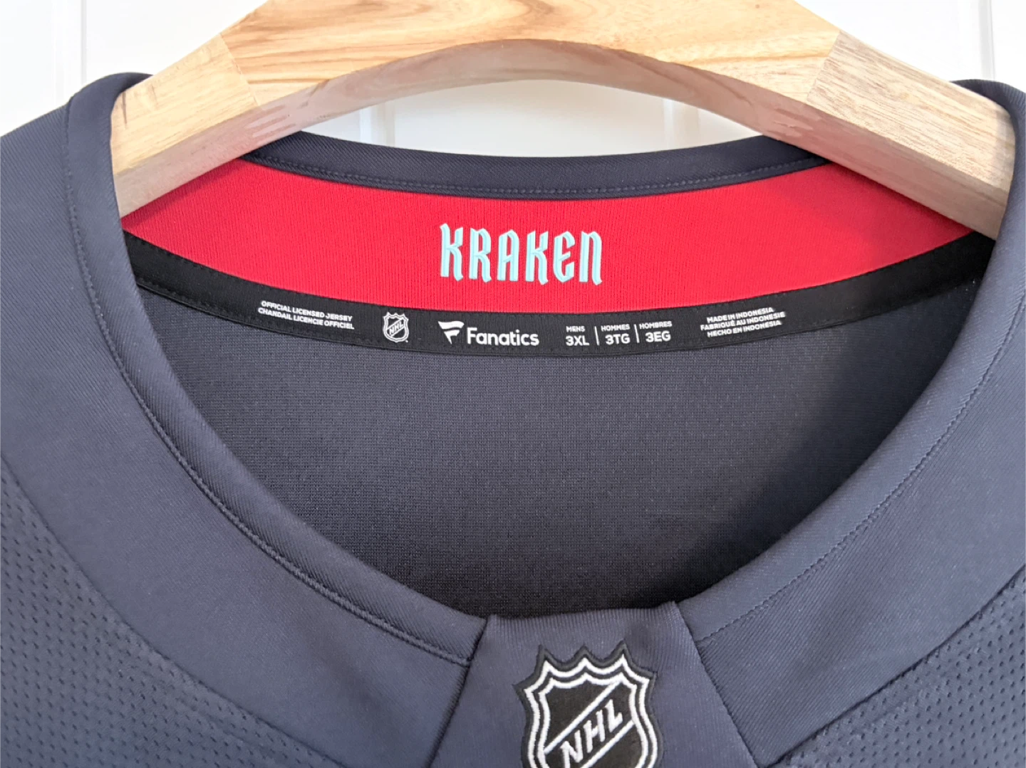 Authentic Fanatics Seattle Kraken Jordan Eberle Jersey Size 3XL - photo 3
