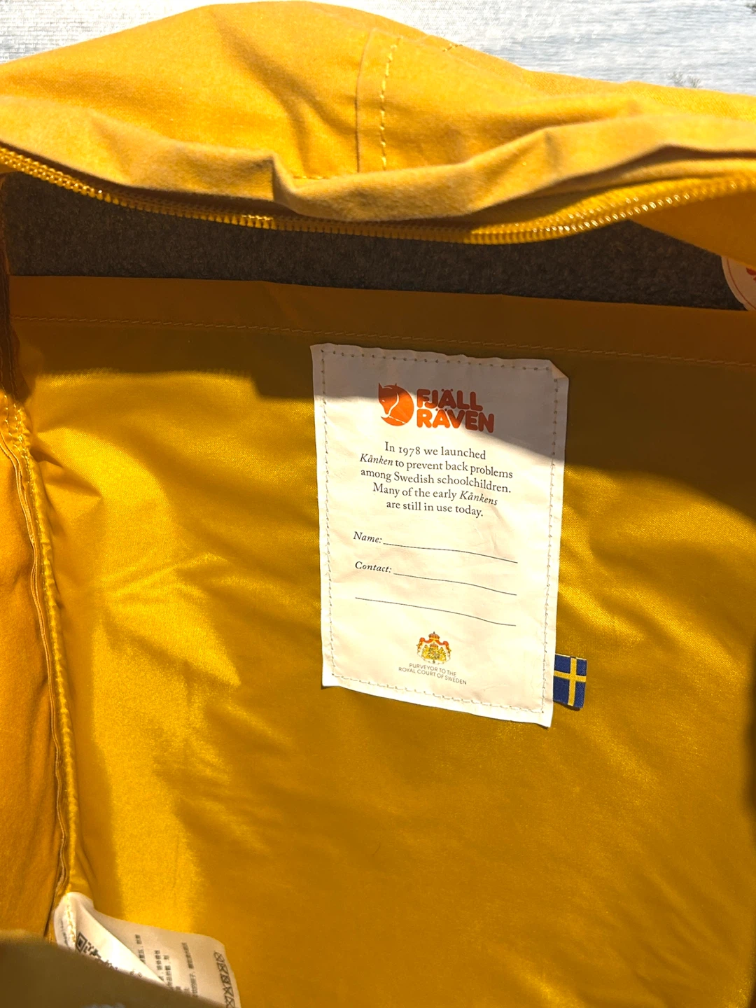 Fjällräven Kånken Backpack - Warm Yellow - photo 4