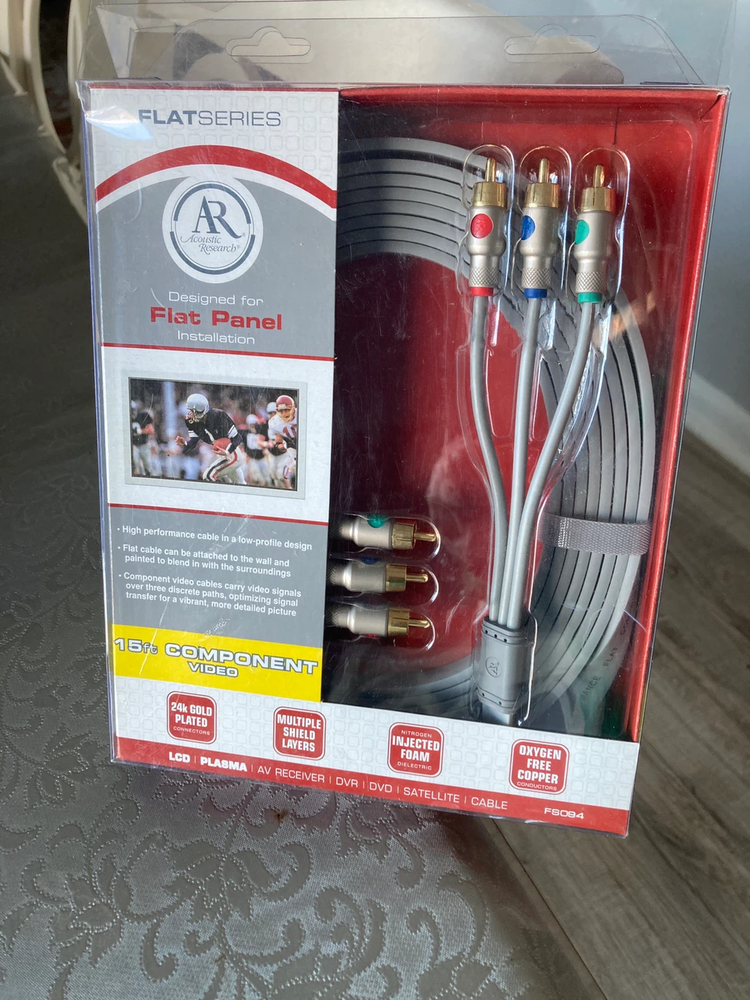 Acoustic Research 15ft Flat Panel Component Video Cable