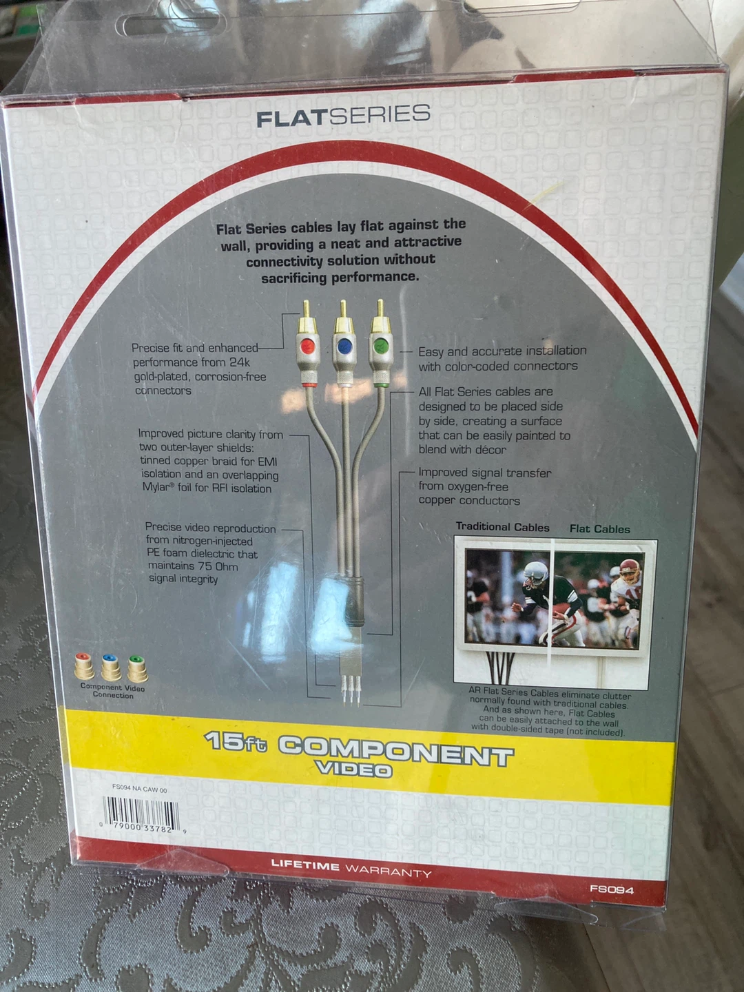 Acoustic Research 15ft Flat Panel Component Video Cable - photo 2