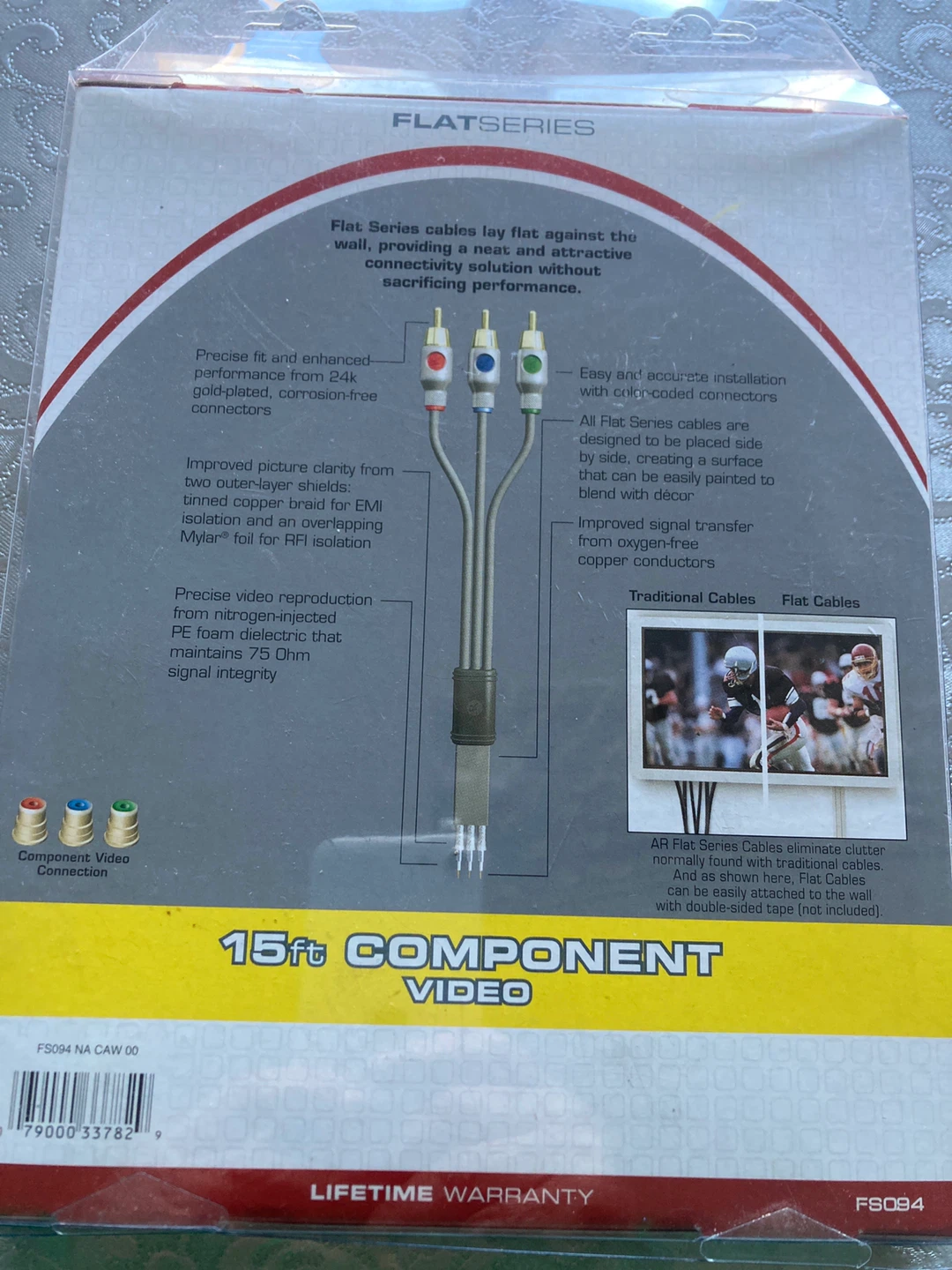 Acoustic Research 15ft Flat Panel Component Video Cable - photo 4