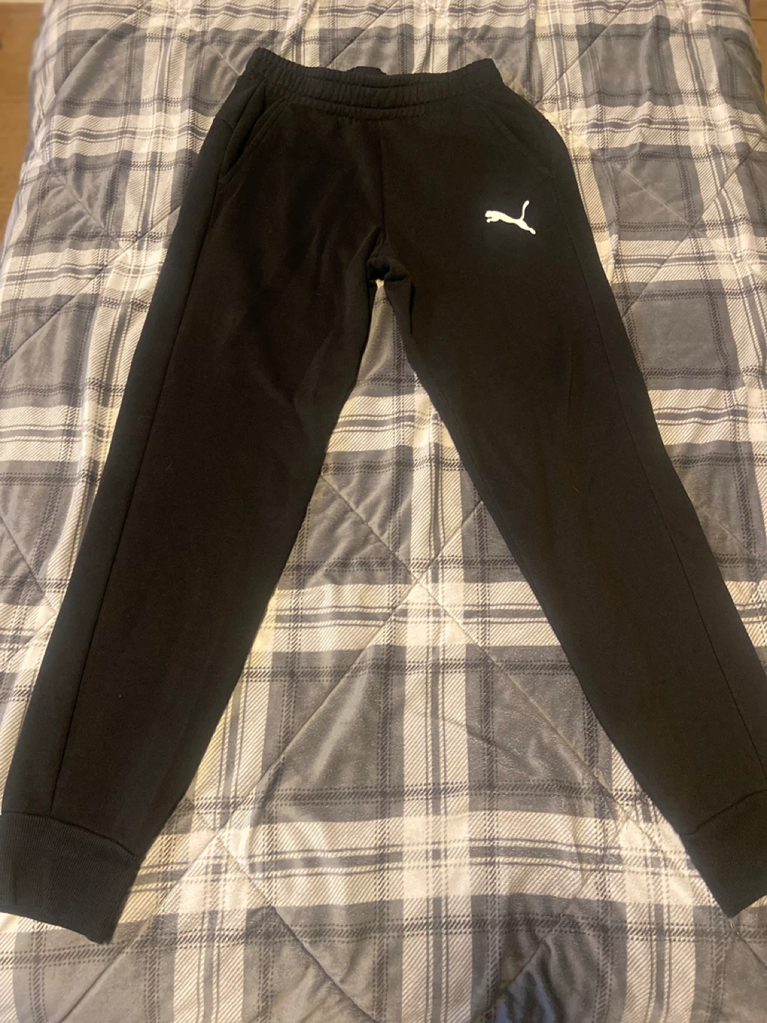 Mens Black Puma Sweatpants Size Small