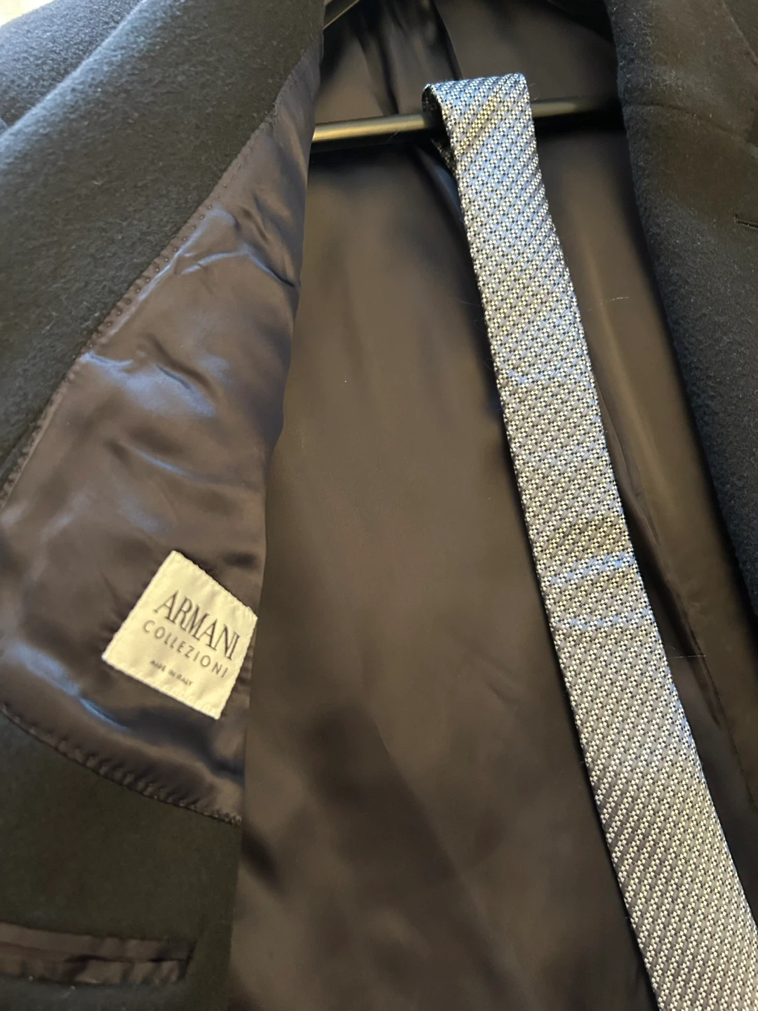 ARMANI Men’s Coat & Tie (Wool/Cashmere, 42R) - photo 5