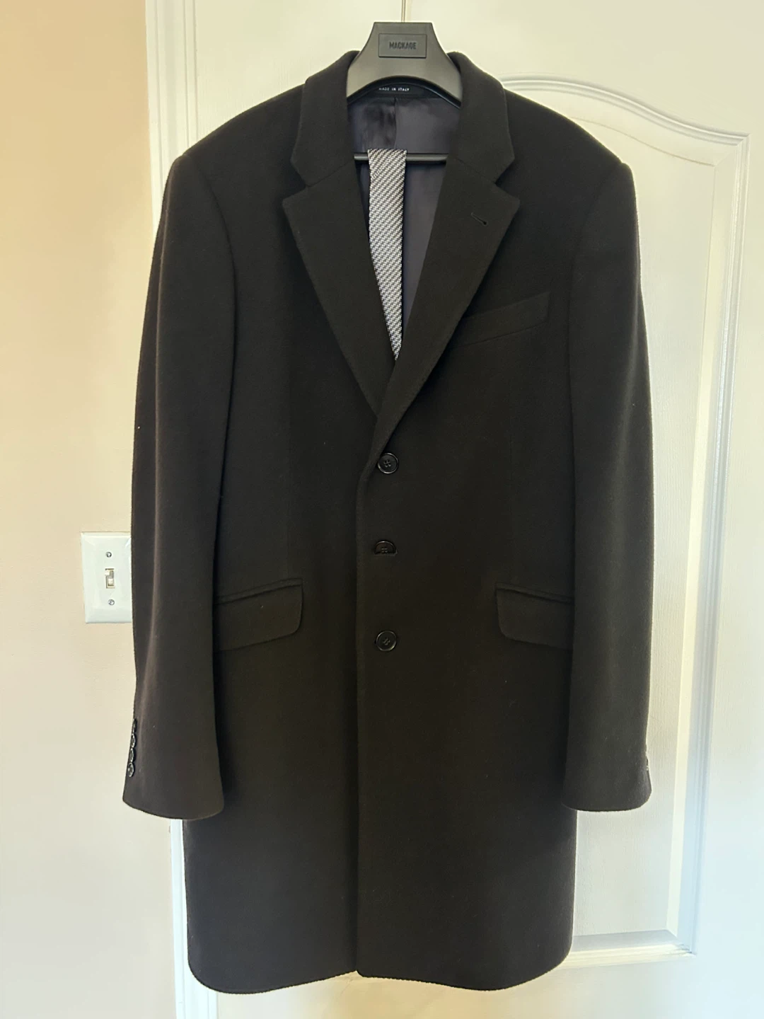 ARMANI Men’s Coat & Tie (Wool/Cashmere, 42R) - photo 2