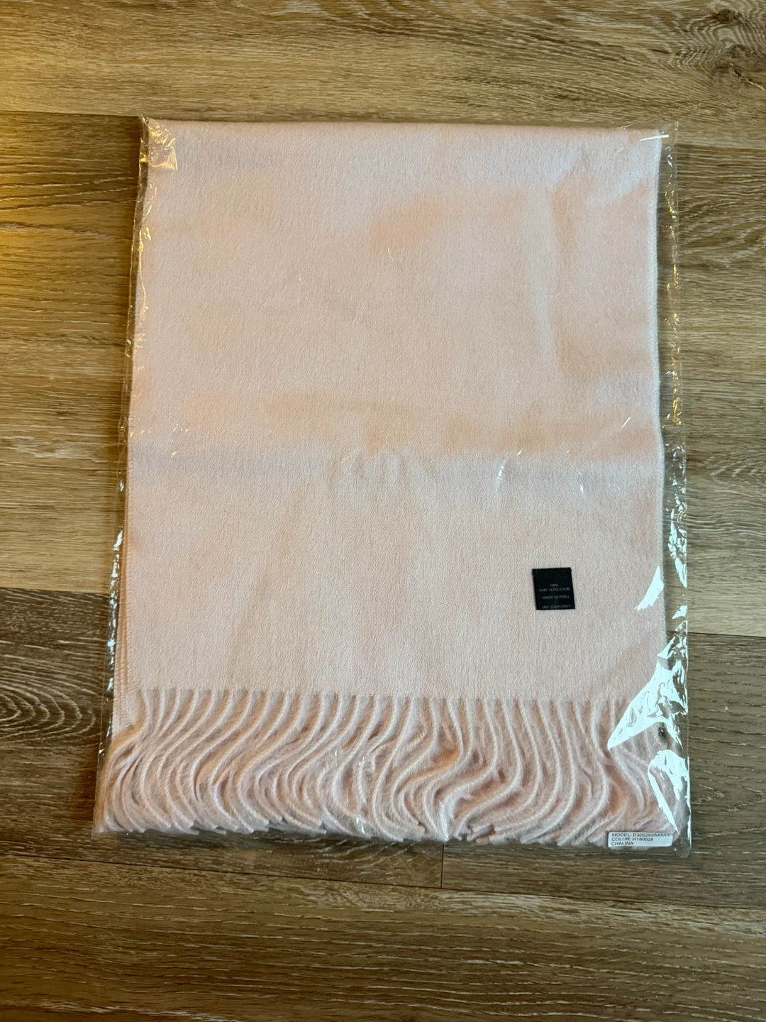 Tore Di Napoli Baby Suri Alpaca Fringe Scarf - Blush Pink