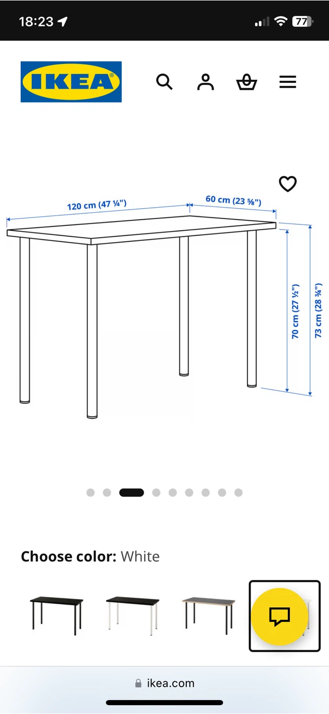 Ikea White desk new one