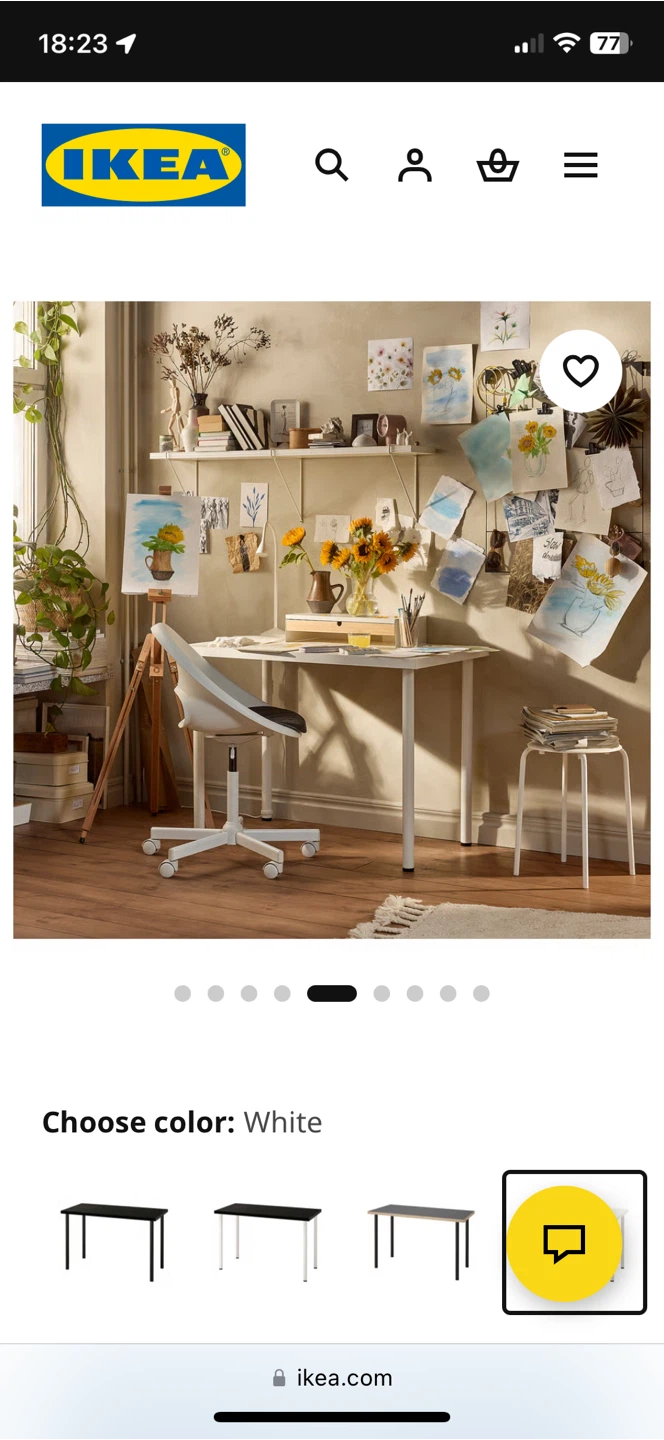 Ikea White desk new one - photo 2