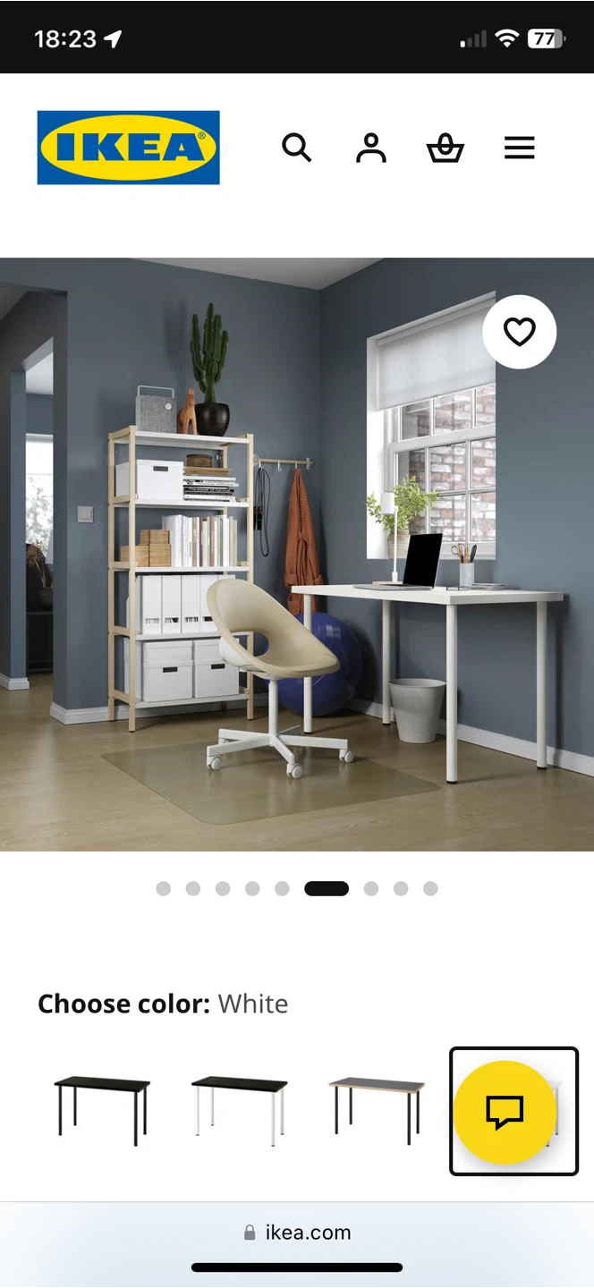 Ikea White desk new one - photo 3