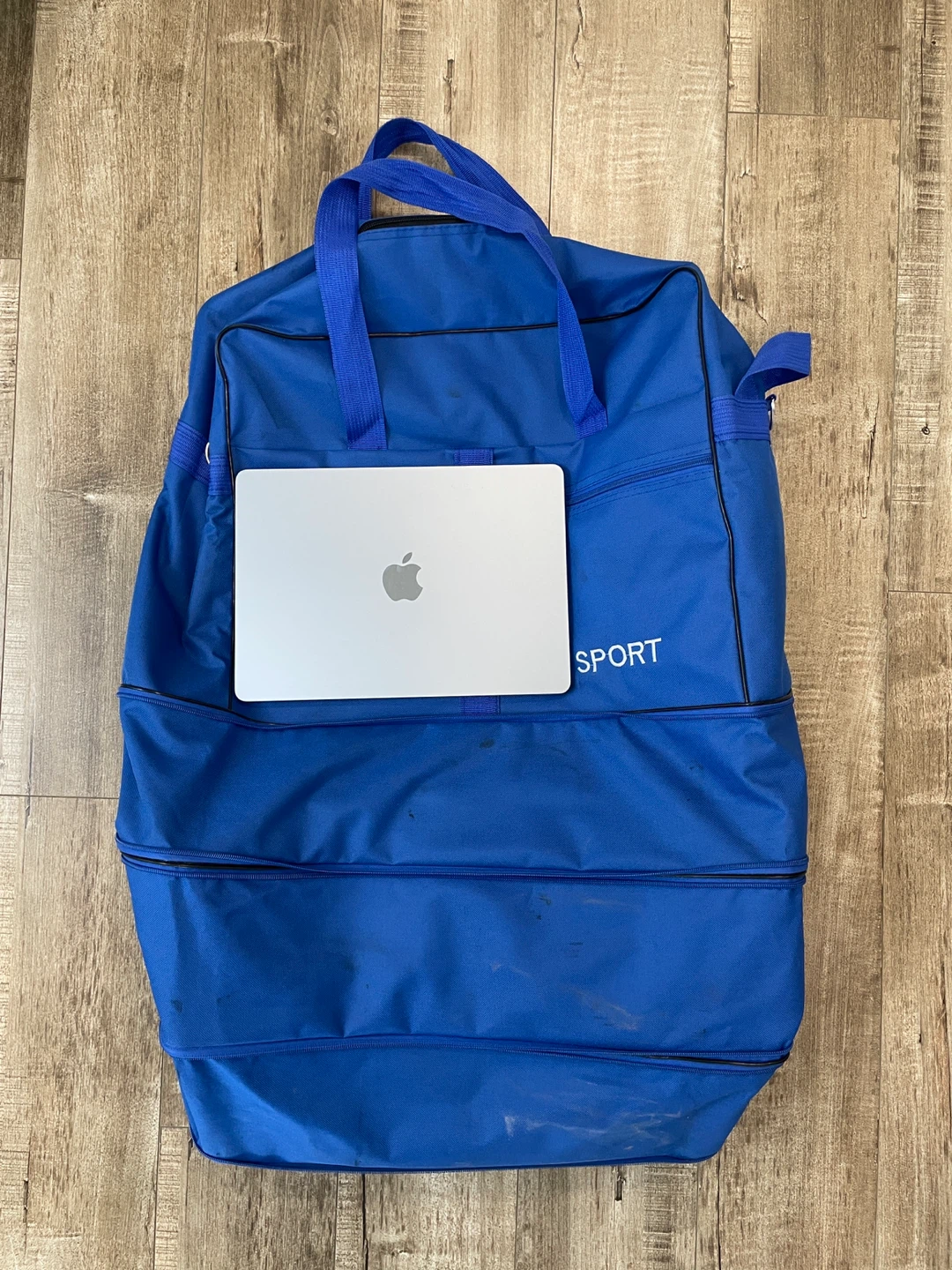 28" Zippers Expandable Blue Luggage Bag - photo 5