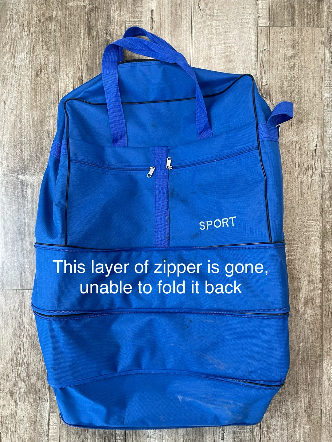 28" Zippers Expandable Blue Luggage Bag - photo 4