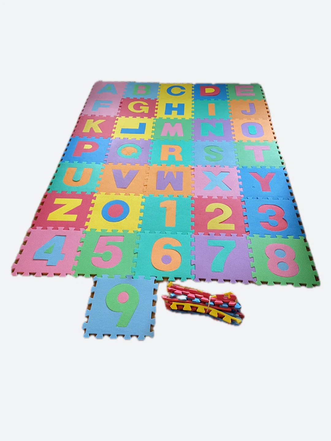 Alphabet and Number Foam Puzzle Mat Tiles