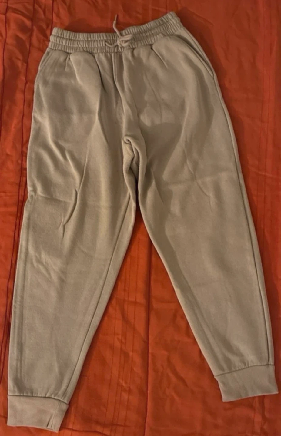 Beige Jogger Pants