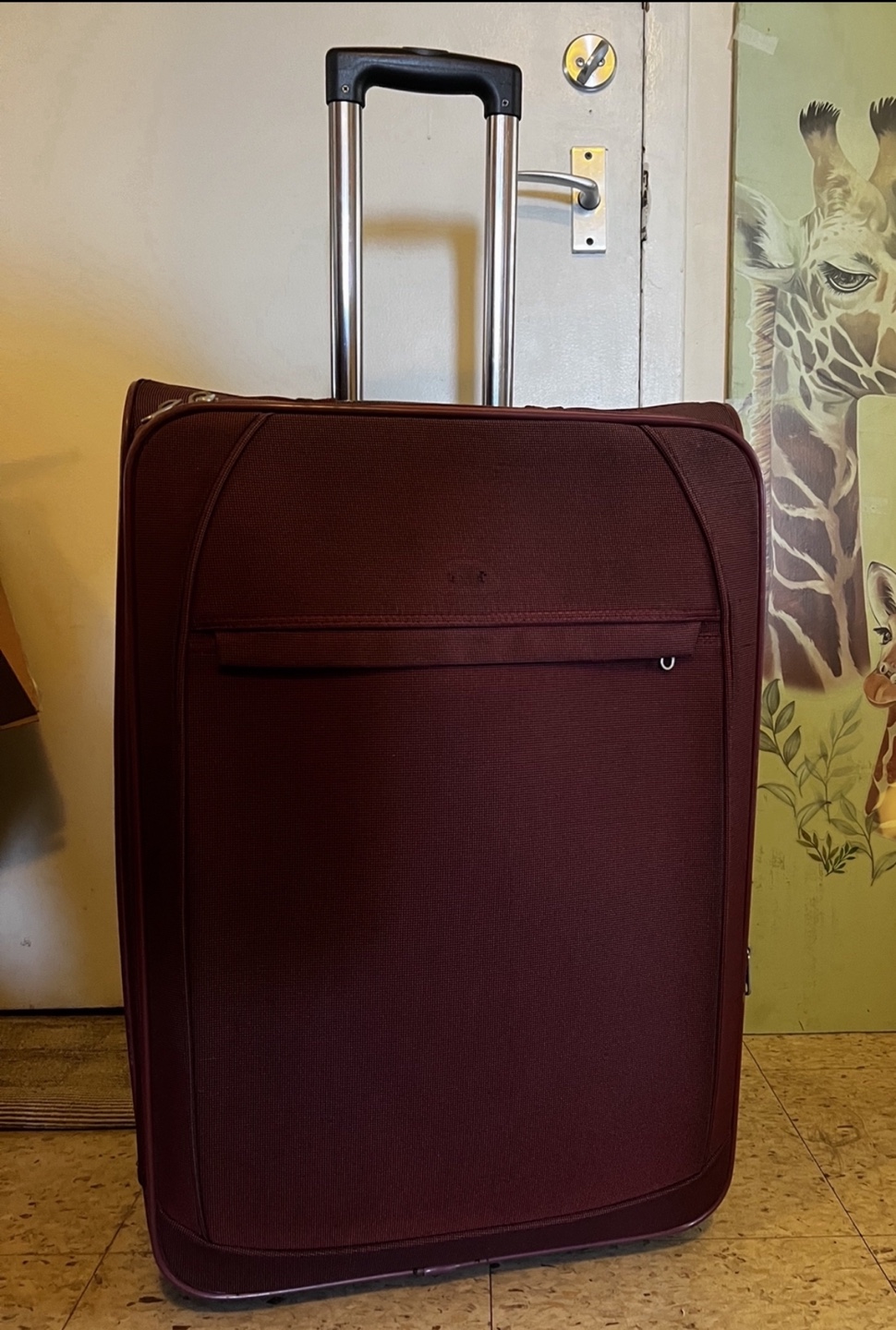 Pierre Cardin Maroon Spinner Suitcase
